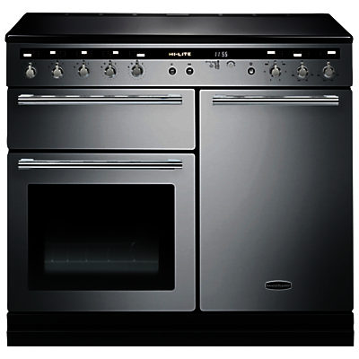Rangemaster Hi-LITE 100 Induction Hob Range Cooker Stainless Steel